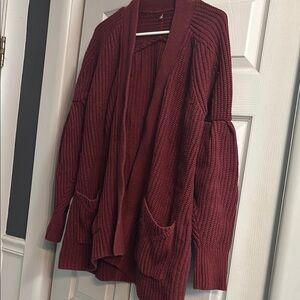 Striped Sheer Button-Up Blouse